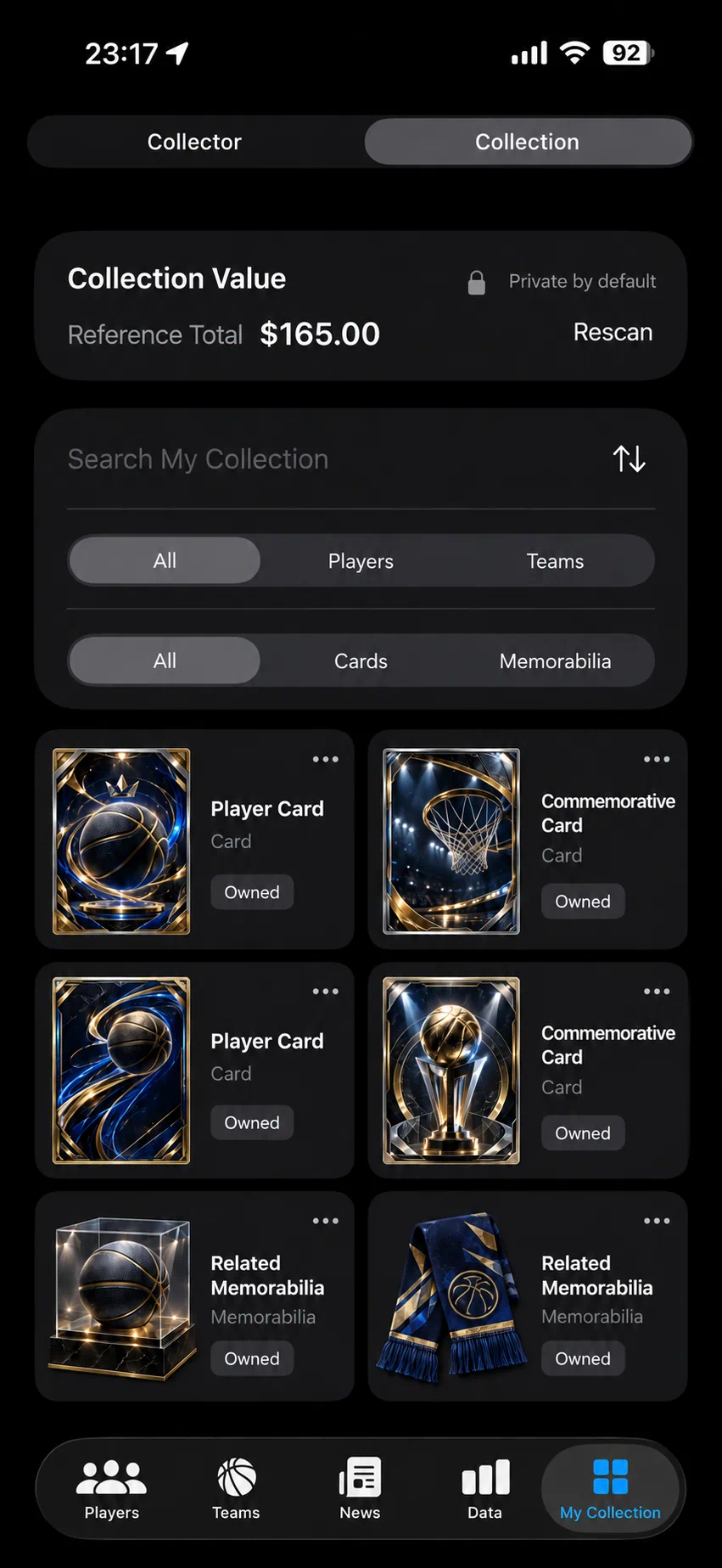 List app screen